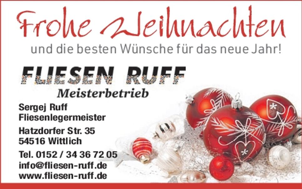 HK Weihnachtsgrüße Wittlich