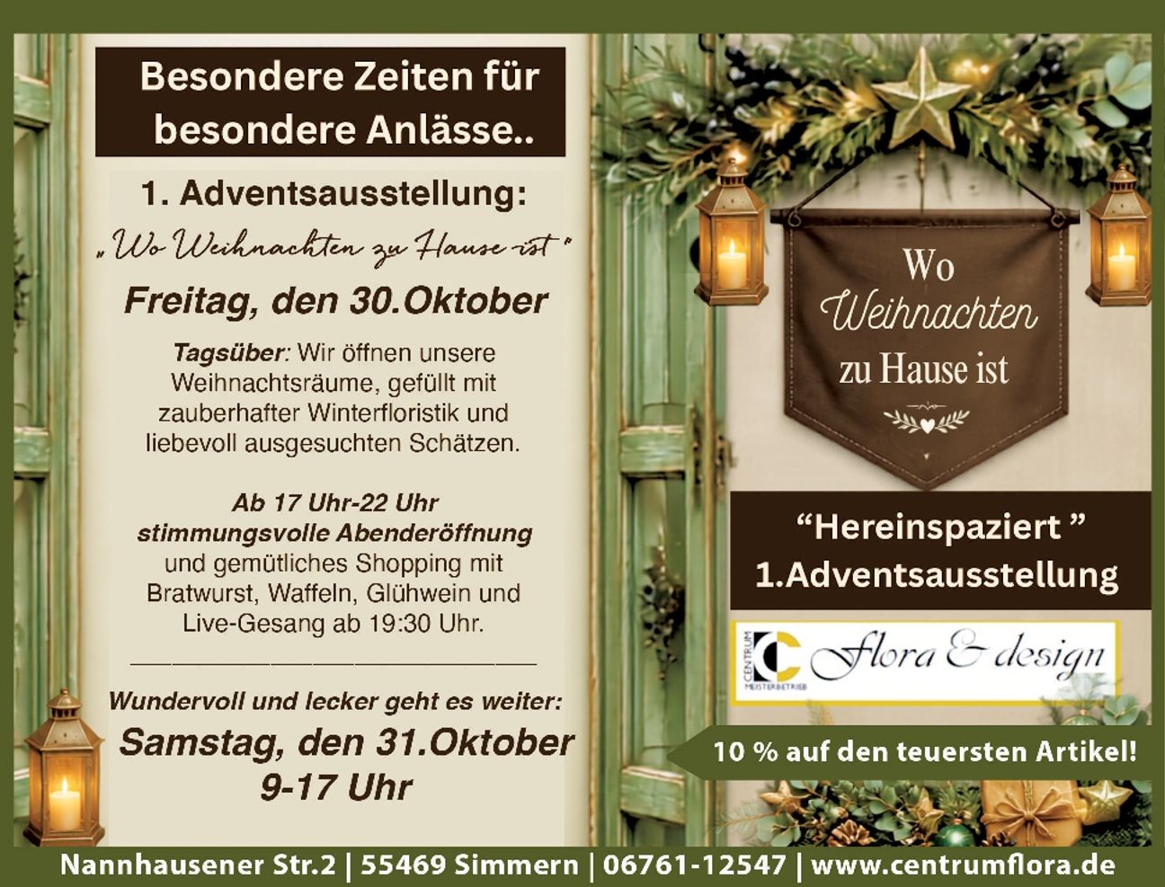 Adventsaustellung 164 x 125 mm