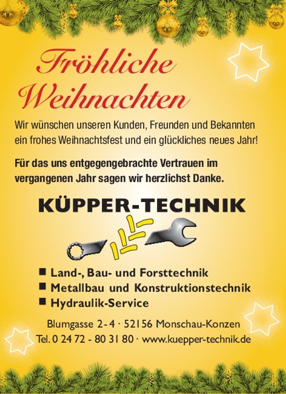 Küpper Agrar Weihnachtsanz.