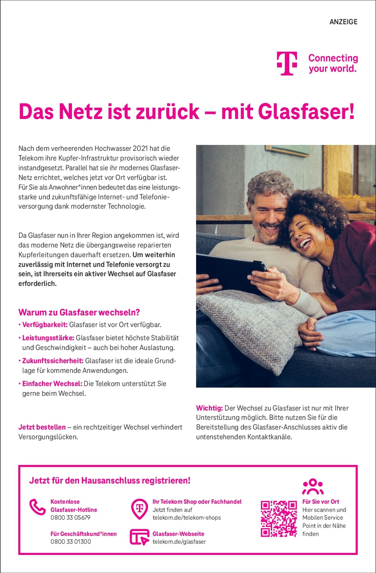 Advertorial Glasfaser 