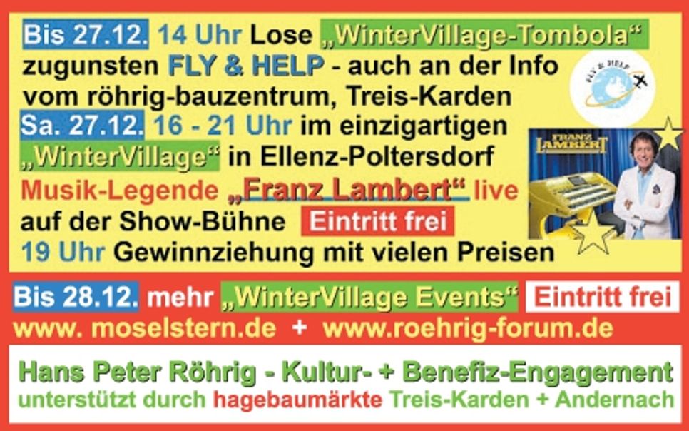 Winter Village Tombola