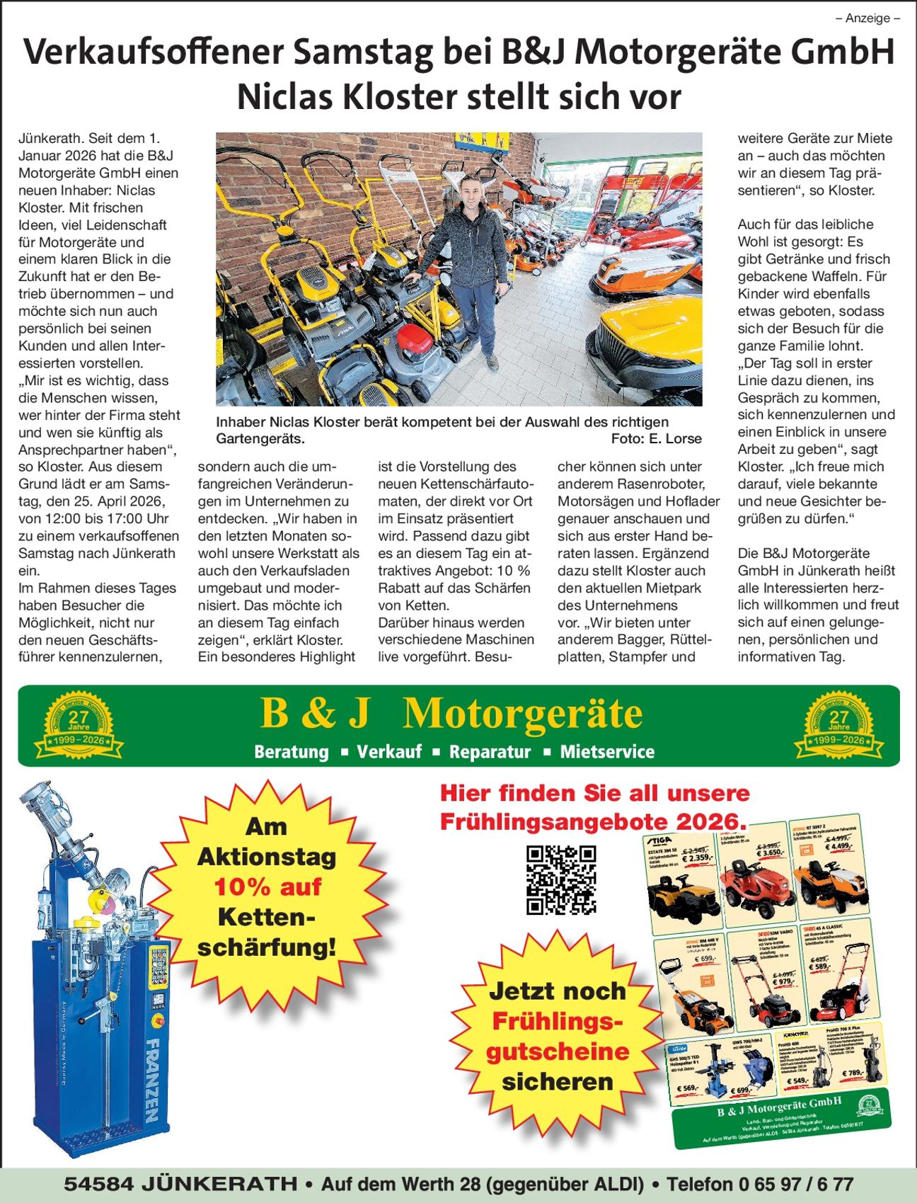 Langer Verkaufssamstag