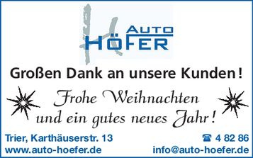 Weihnachtsgrüße  Trier -Süd