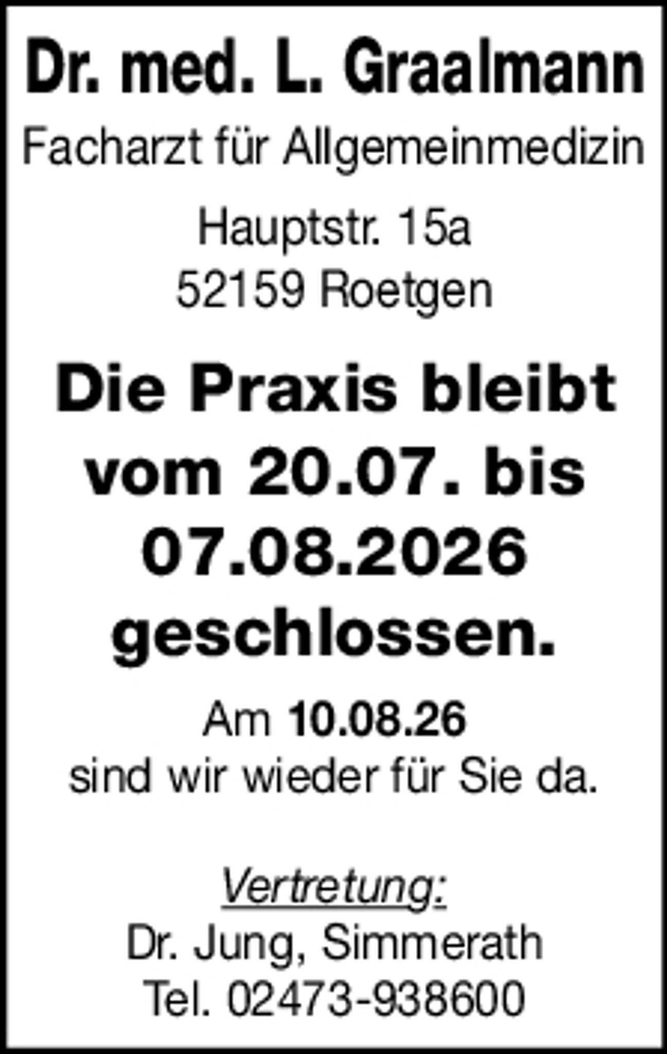 Die Praxis bleibt vom ...