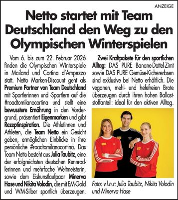 Netto startet mit Team Deutschland