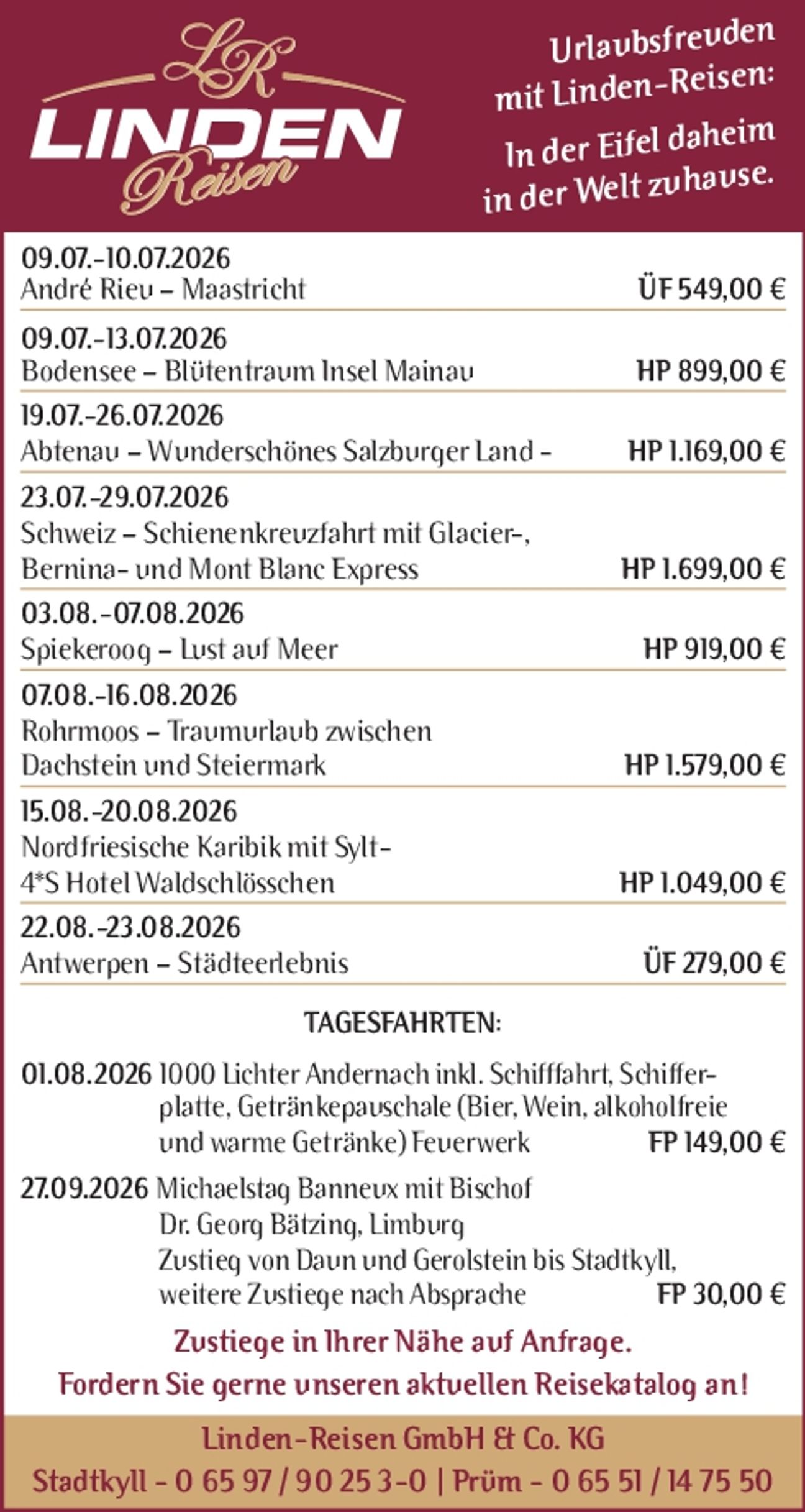Reiseangebote - KW 26