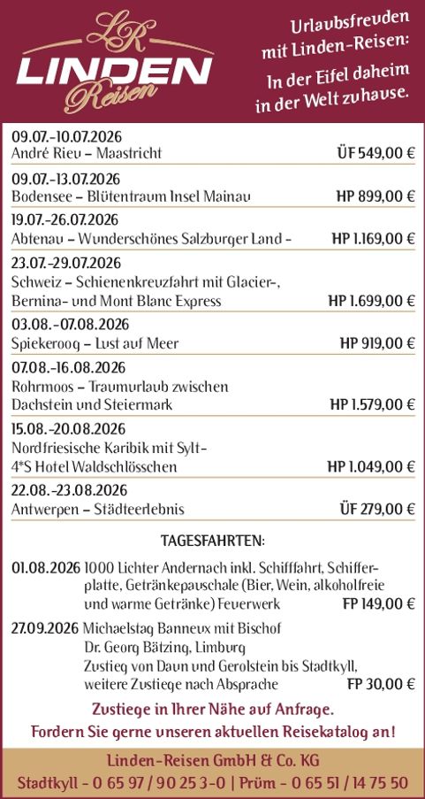 Reiseangebote - KW 26