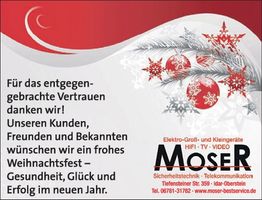 Weihnachtsgrußanzeige