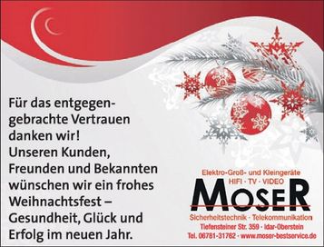 Weihnachtsgrußanzeige