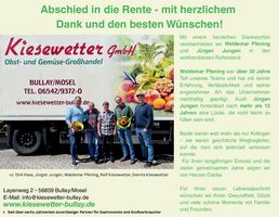 Renteneintritt Anzeige 