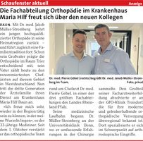 Schaufenster Krankenhaus Daun