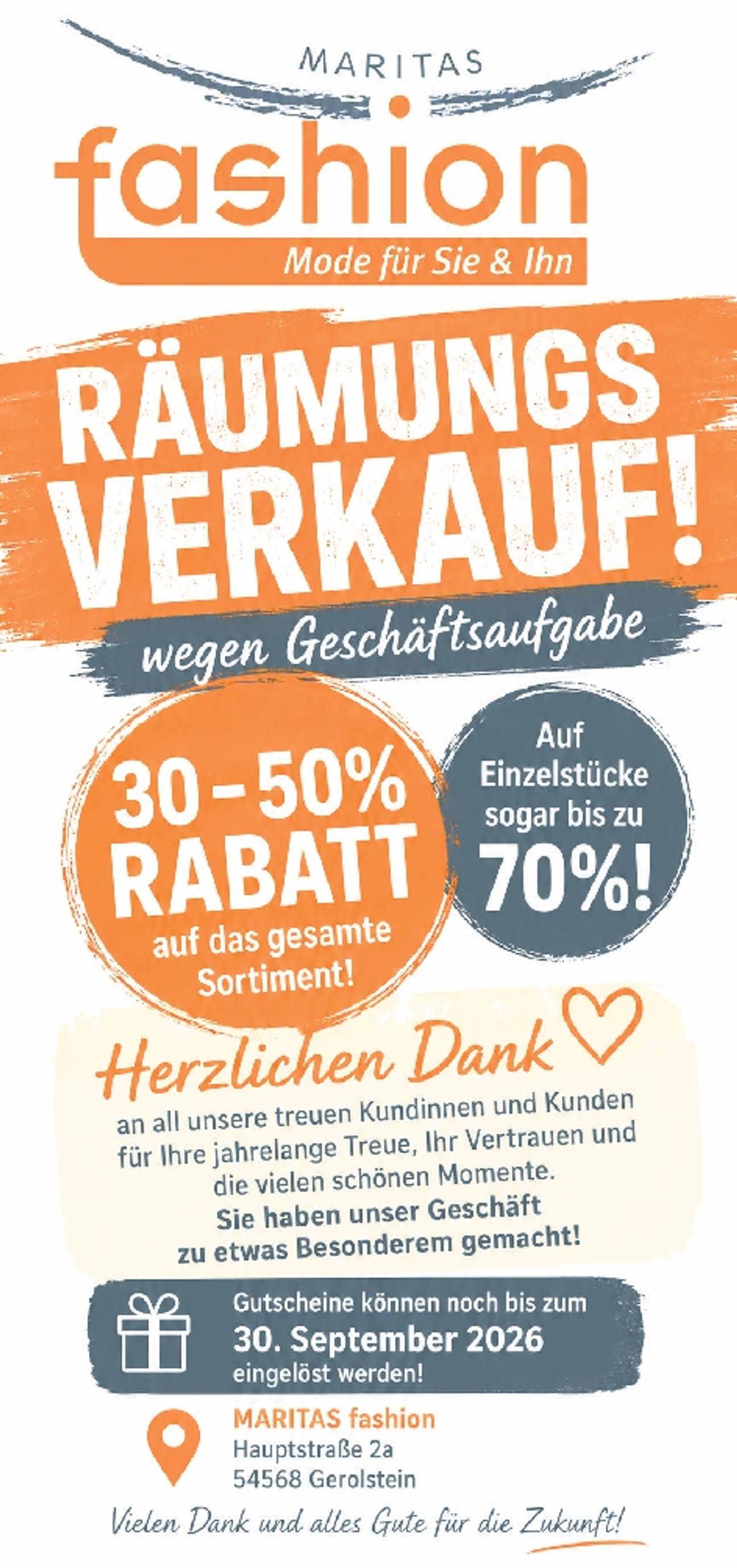 Räumungsverkauf