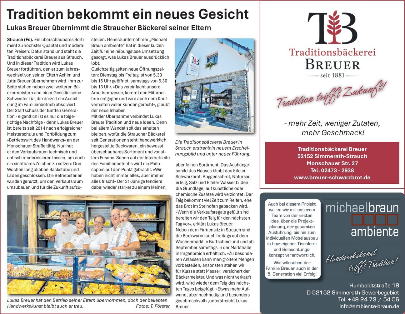 PR-Anz. Traditionsbäckerei...