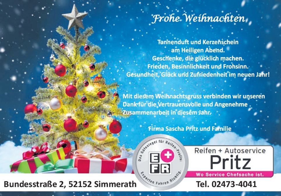 Frohe Weihnachten 