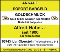 ANKAUF / SOFORT BARGELD