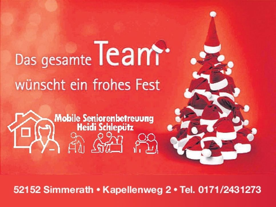 Weihnachtsgruß Schlepütz