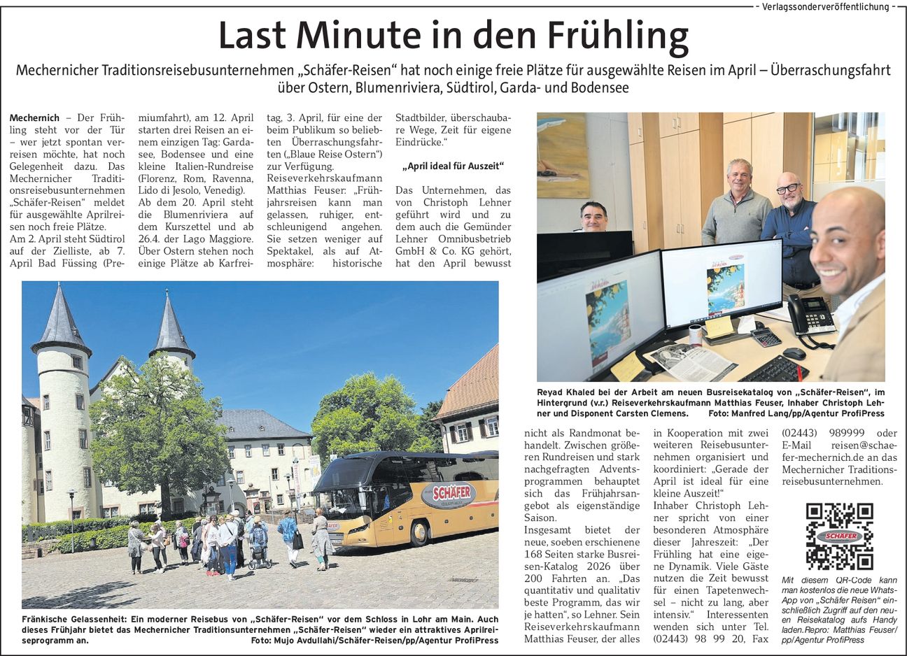 PR-Anzeige Busbetrieb Schäfer