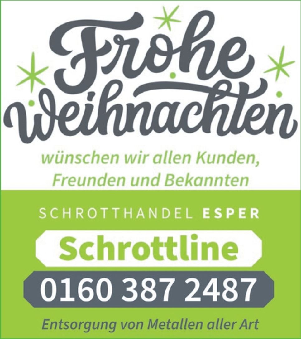 Weihnachtsgrußanzeige