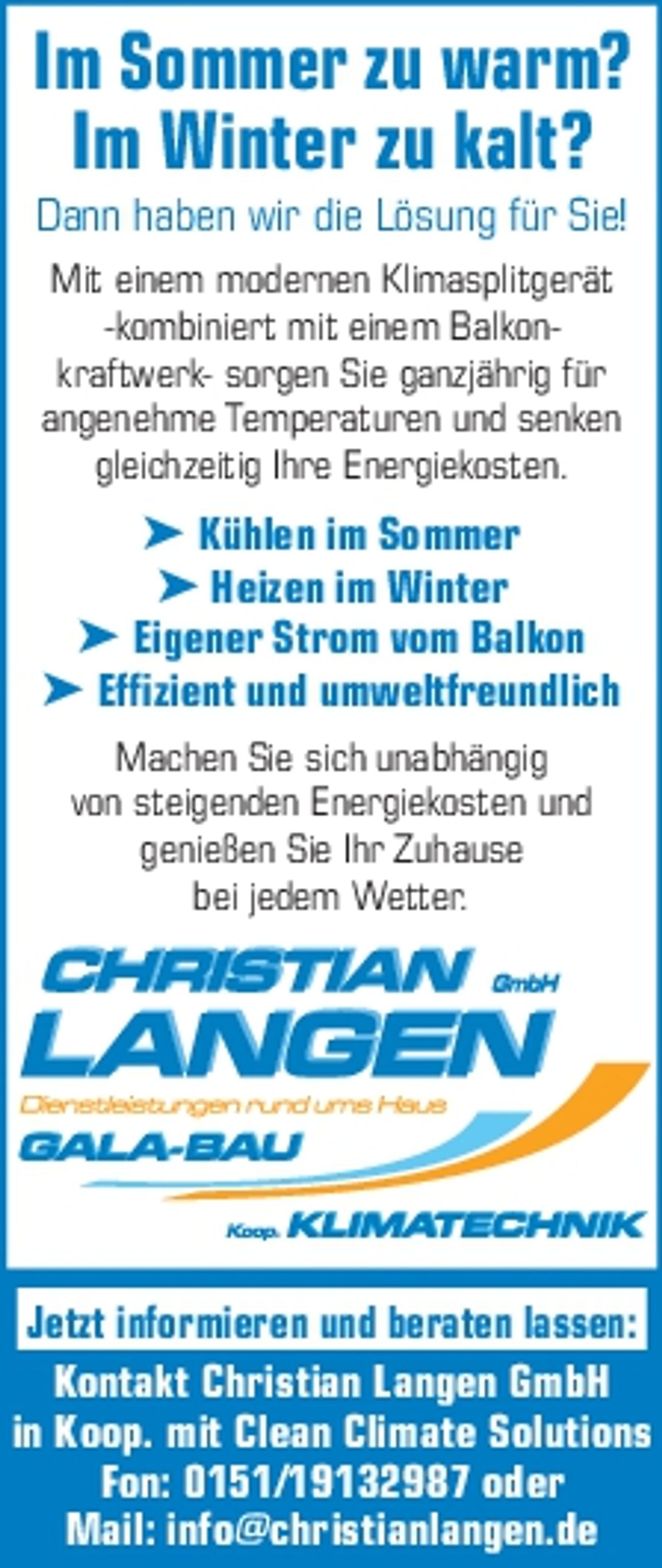 Klimagerät & Balkonkraftwerk