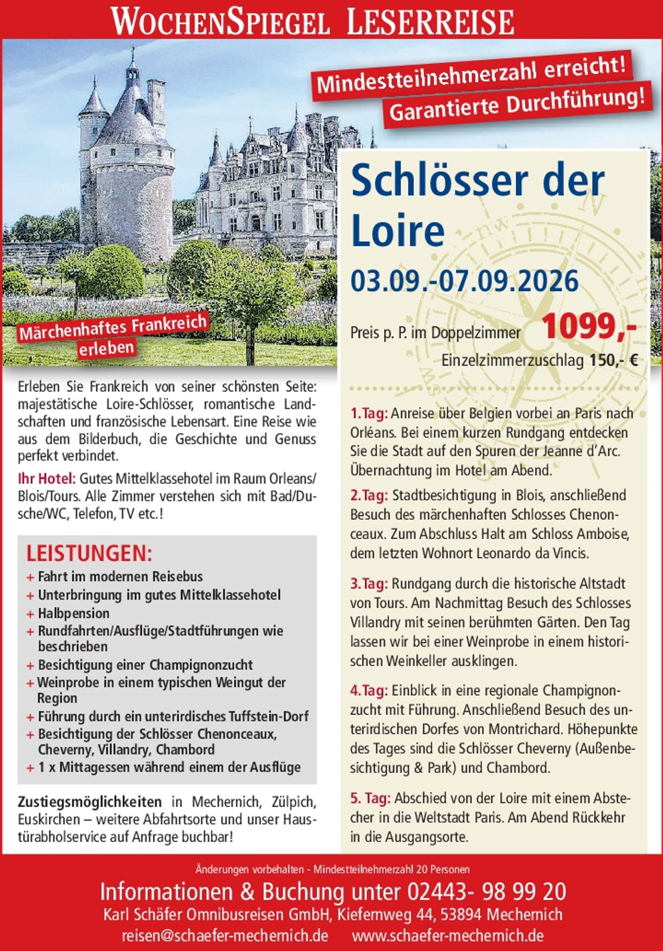 Schlösser der Loire