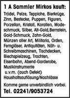 1 A Sammler kauft