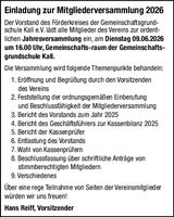 Mitgliederversammlung