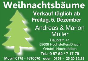 Weihnachtsbäume Verkauf