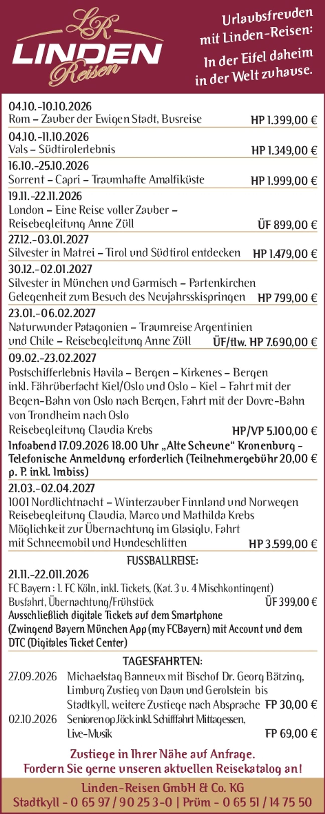 Reiseangebote - KW 35