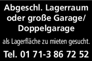 Abgeschl. Lagerraum oder
