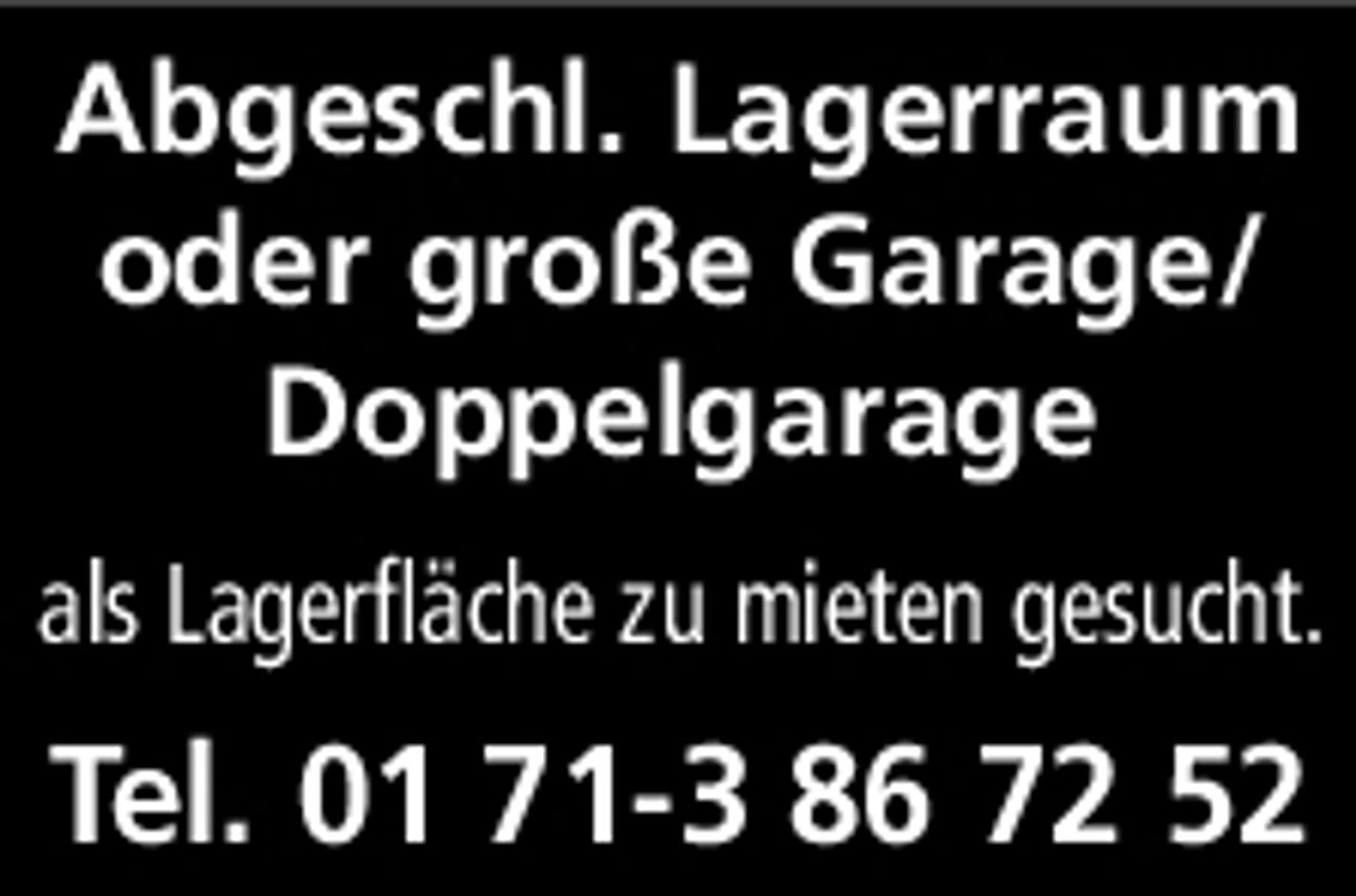 Abgeschl. Lagerraum oder