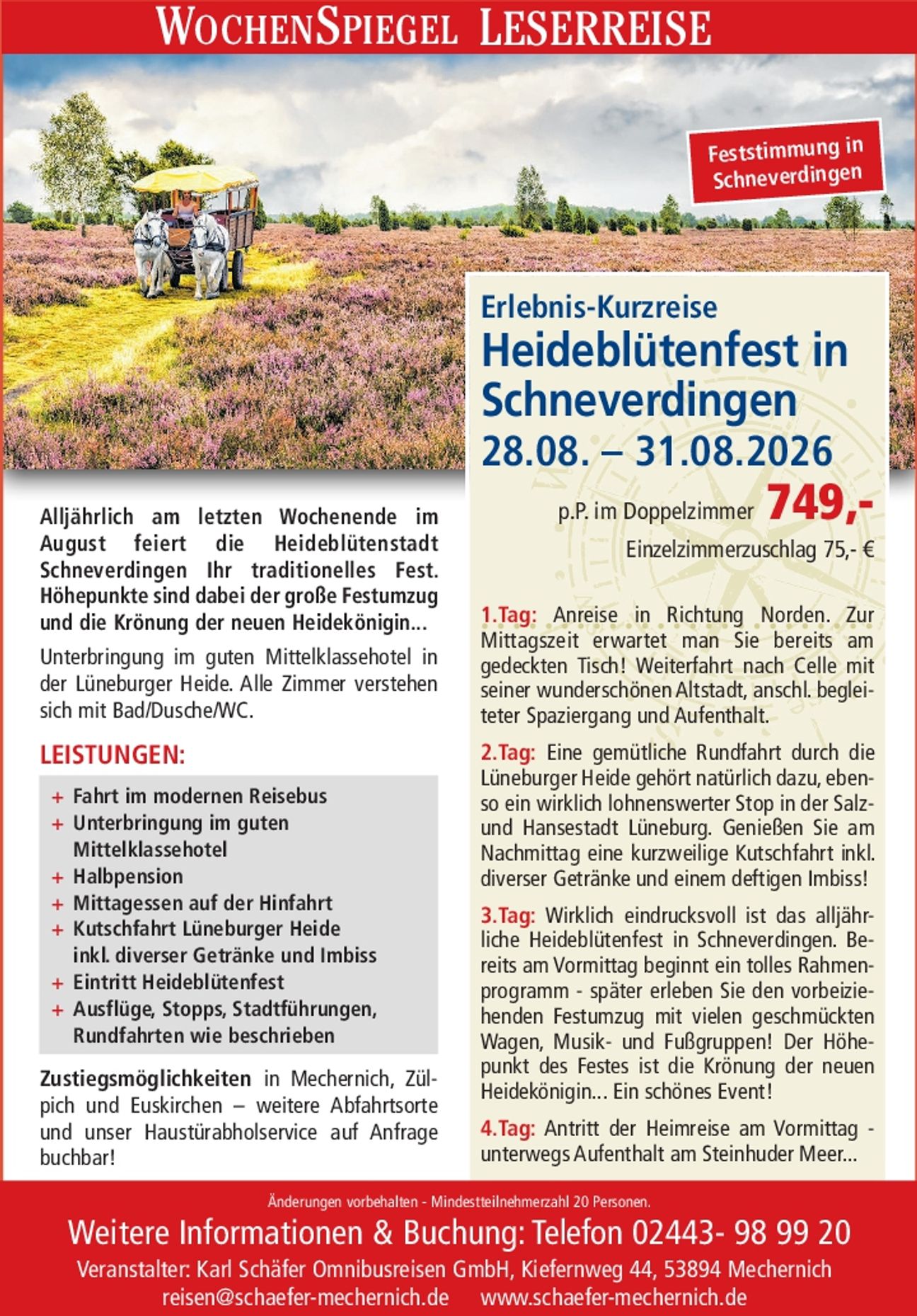 Heideblütenfest in Schneverdingen