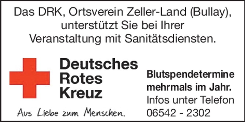 Das DRK unterstützt Sie