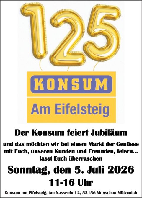 125 Jahre Konsum Mützenich