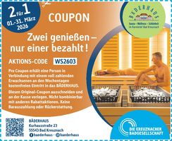 Coupon Anzeige Bäderhaus