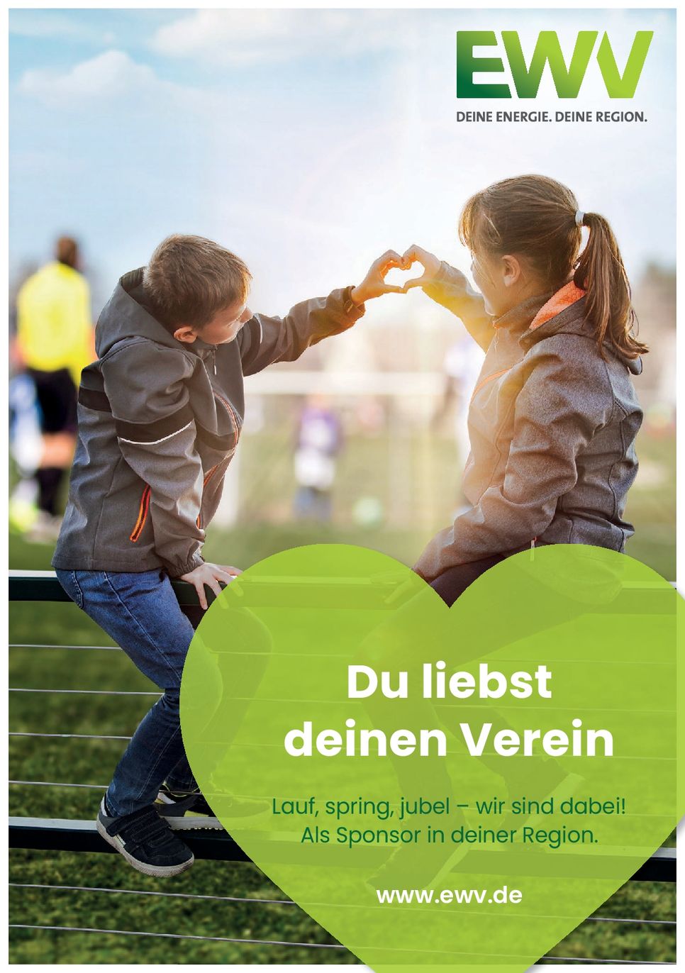 Du liebst deinen Verein. Lauf, spring, j