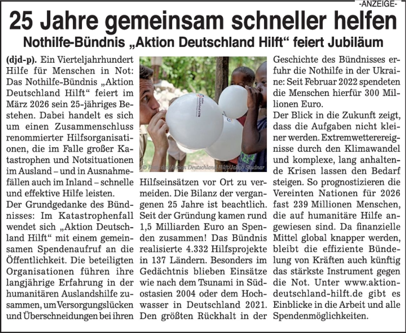 Aktion Deutschland hilft