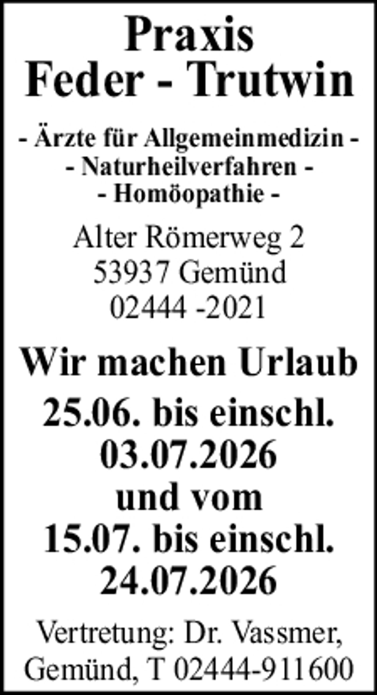 Wir machen Urlaub