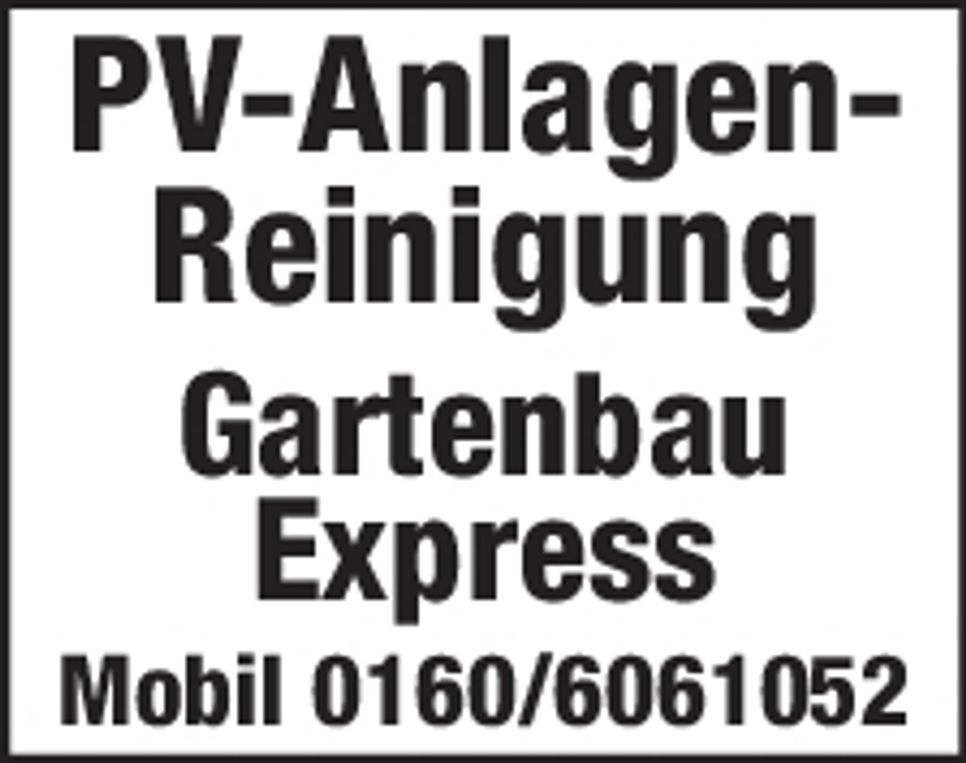 PV Anlage Reinigung