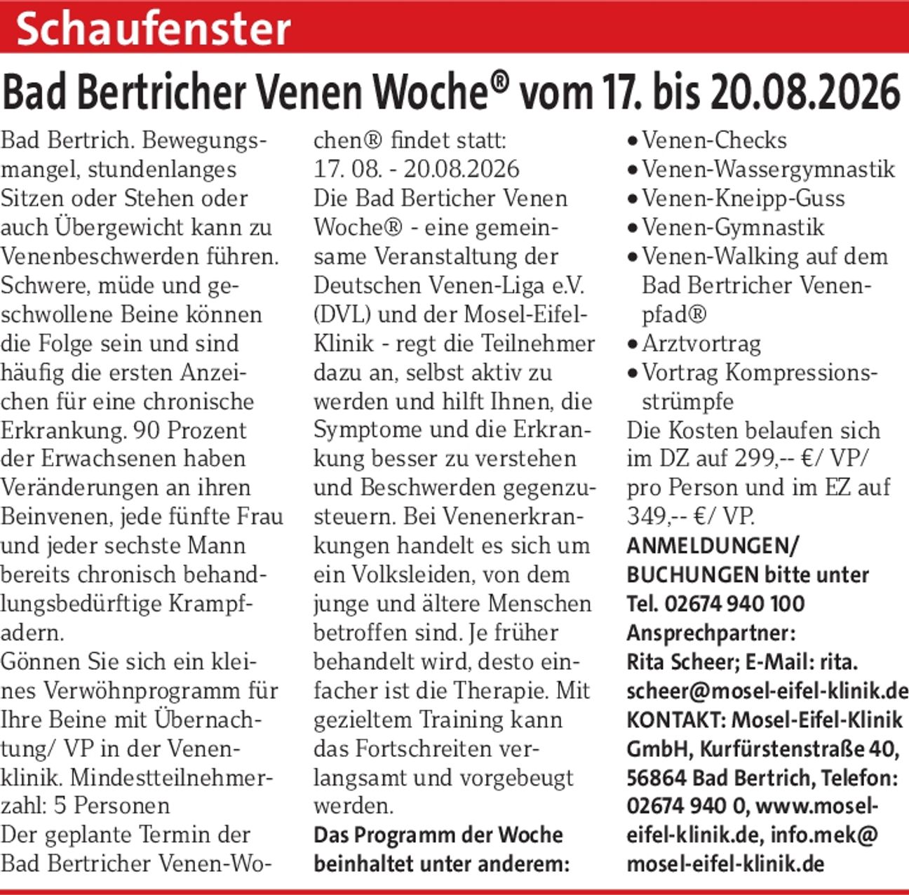 Schaufenster aktuell 