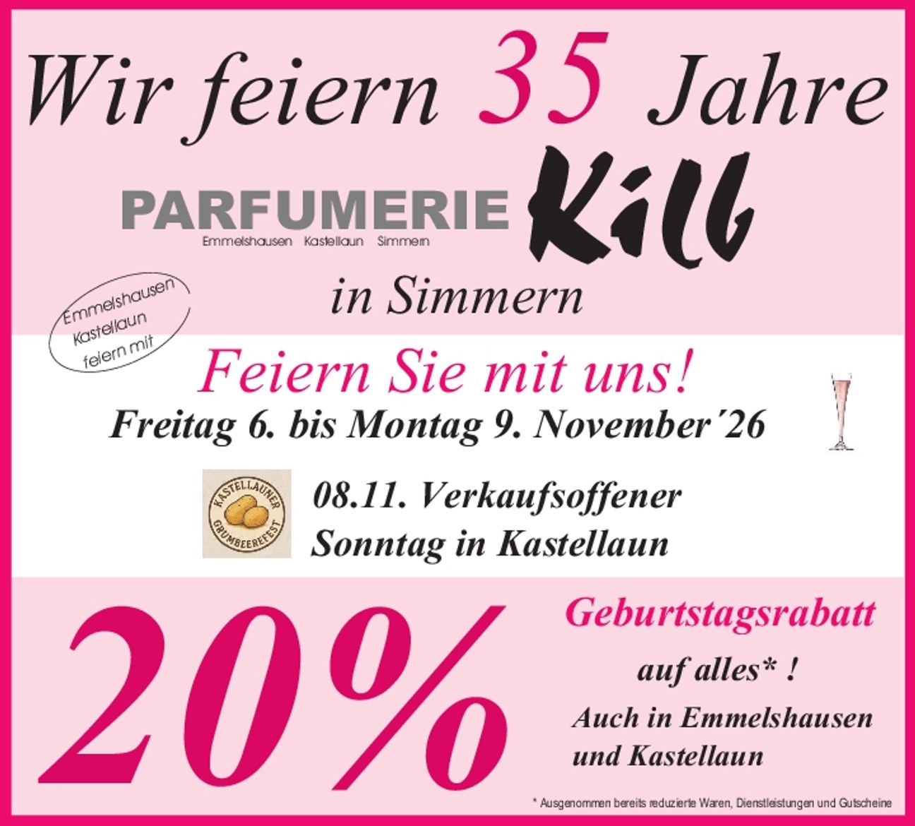 35 Jahre - Feiern Sie mit uns! 