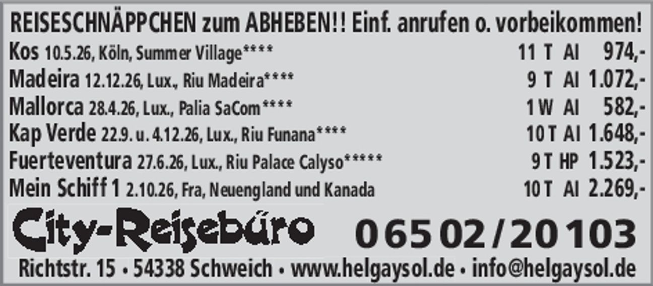 Wir haben Ihren schönsten Urlaub 