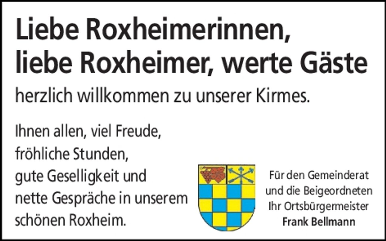 Roxheim, Kirmes,