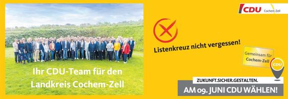 Am 09.Juni CDU wählen