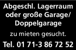 Abgeschl. Lagerraum oder