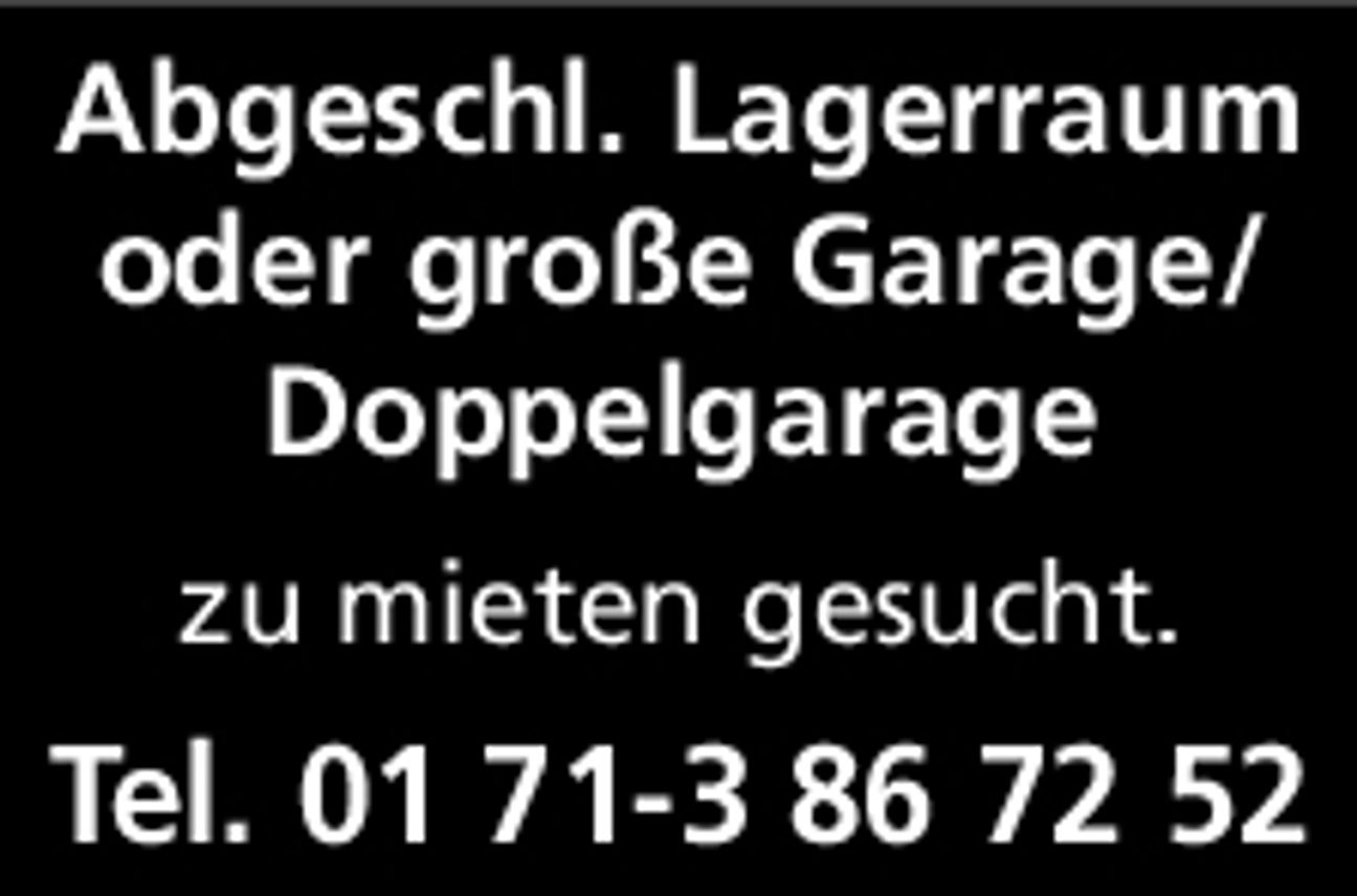 Abgeschl. Lagerraum oder