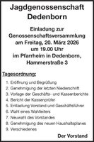 Einladung zur Mitgliederversammlung