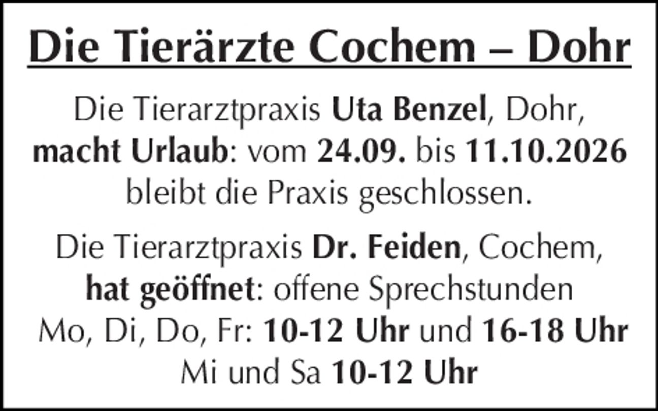 Wir machen Urlaub...