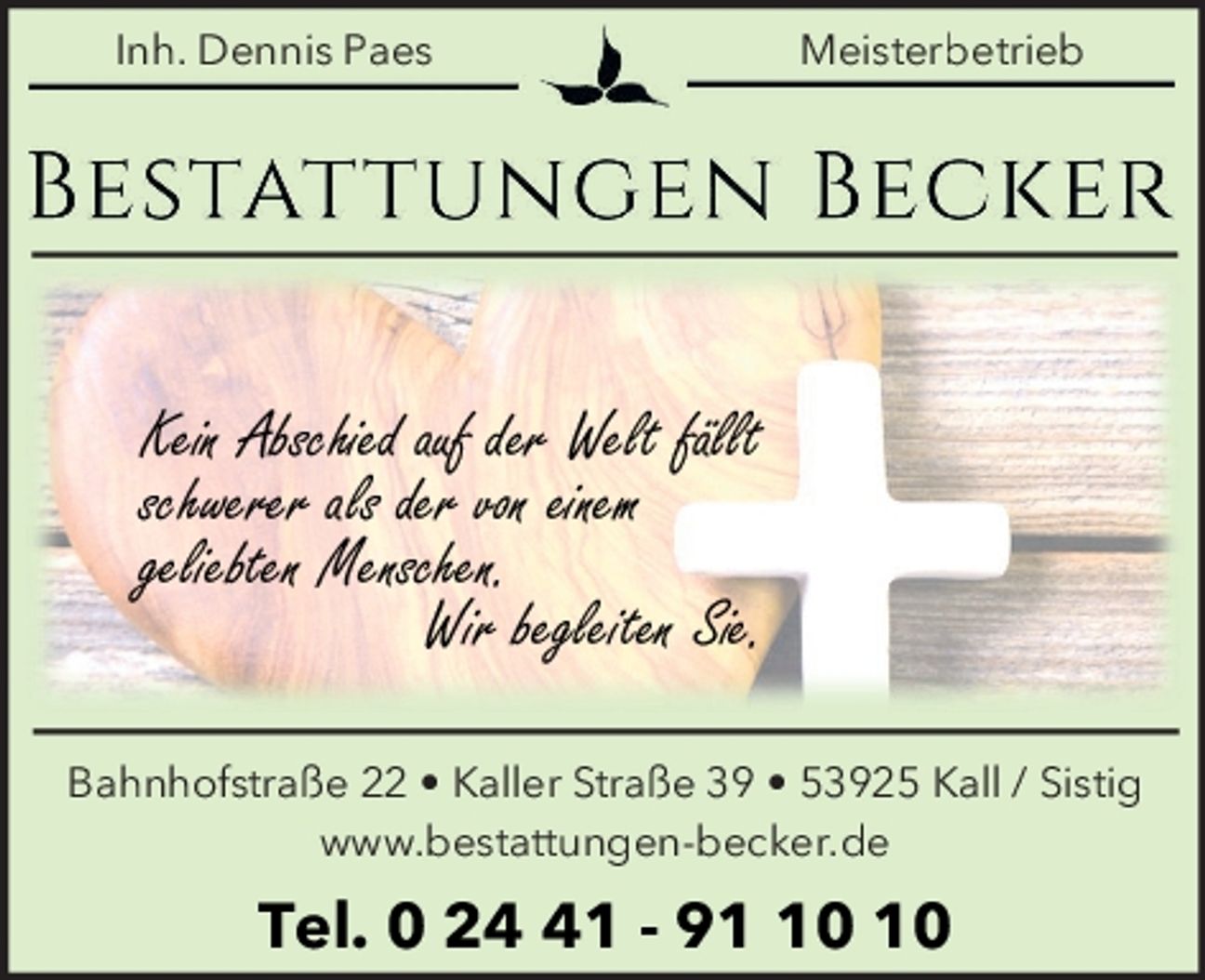 Wir helfen im Trauerfall