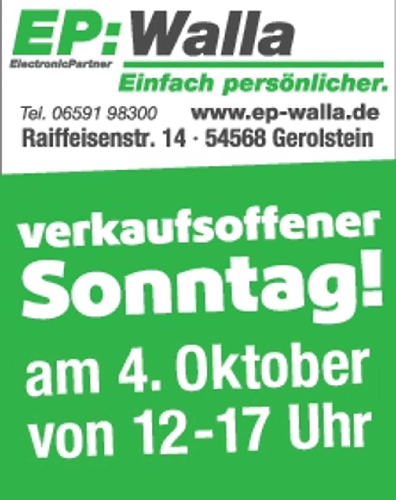 Verkaufsoffener Sonntag