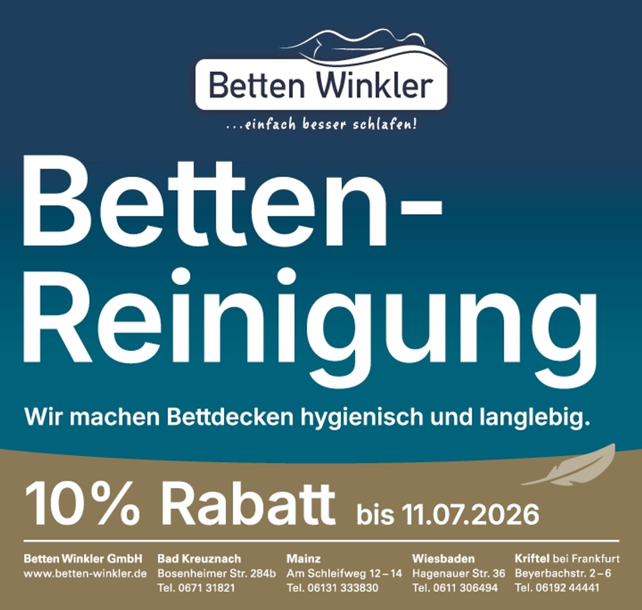 Bettenreinigung 2026